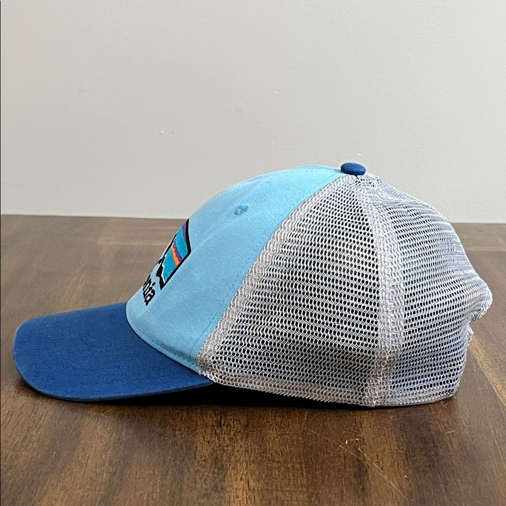 Patagonia Hat Cap Adult Snap Back White Mountain Trucker Mesh Netplus Outdoor - Picture 5 of 11